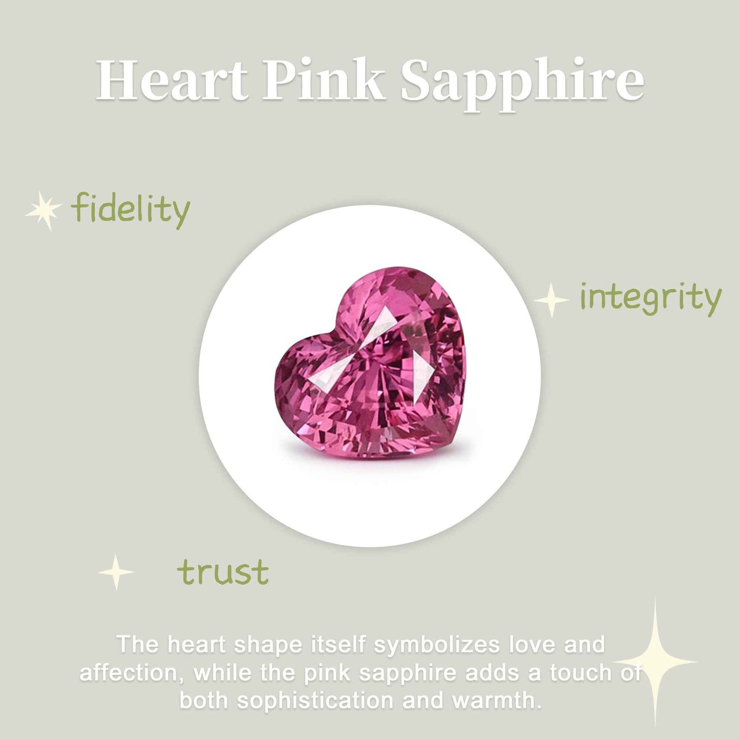 Nature Inspired Heart Cut Pink Sapphire Leafy Gemstone Ring
