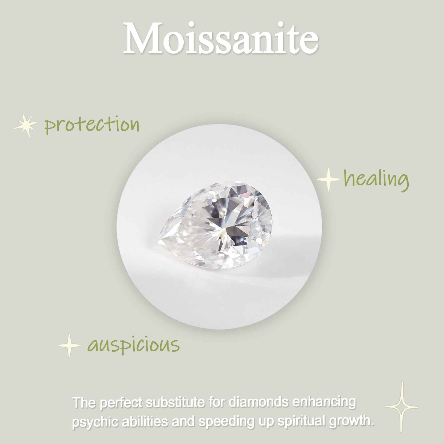 Chevron Round Cut Moissanite Rose Gold Stacking Ring