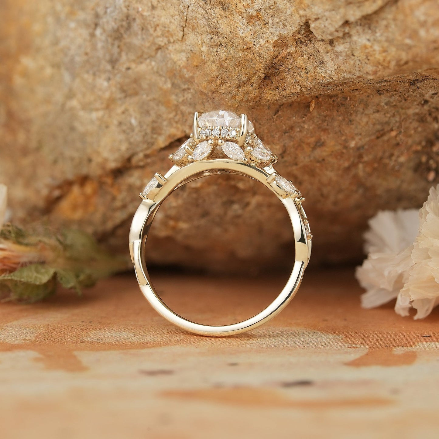 Oval Moissanite Engagement Ring-Calista