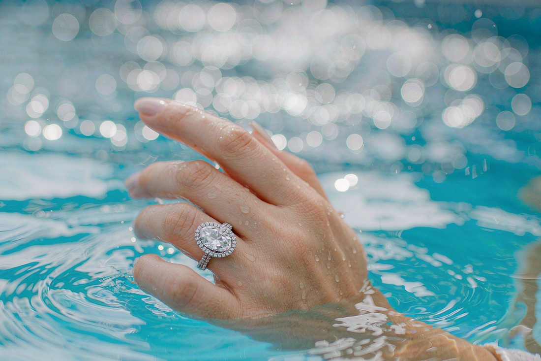 Can You Swim, Shower and Clean with a Moissanite Ring On?