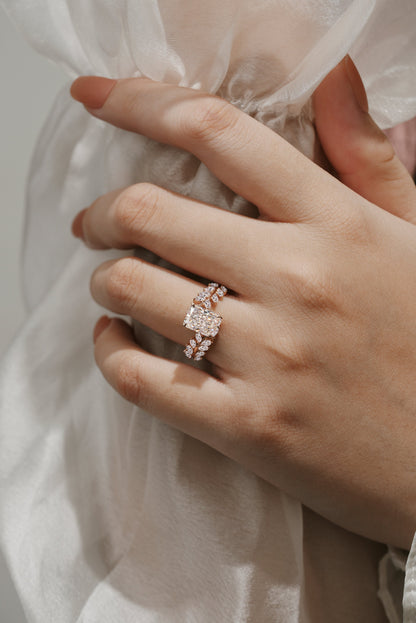 Emerald Cut Lab Grown Diamond Classic Engagement Ring