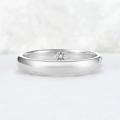 Inner Birthstone Rose Gold Promise Ring – Personalized with Your Stone