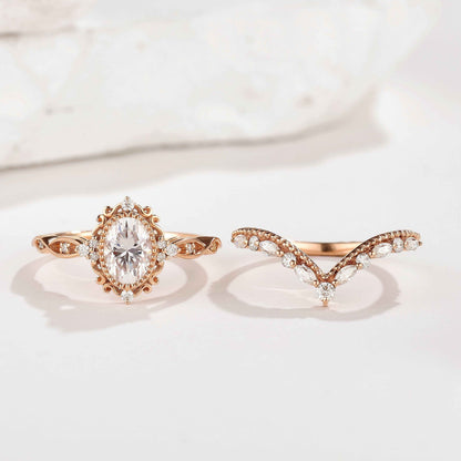 Moissanite Stacking Wedding Band One Piece