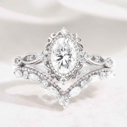 Moissanite Stacking Wedding Band One Piece