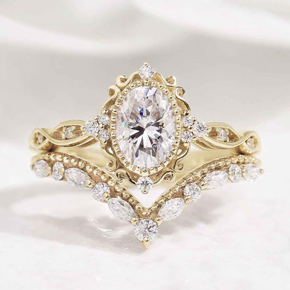 Moissanite Stacking Wedding Band One Piece