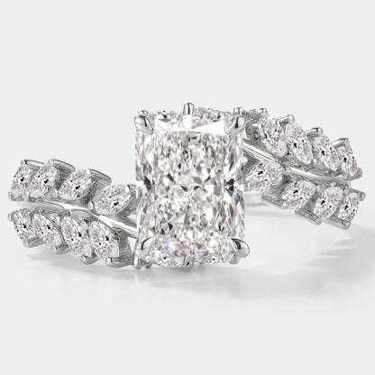 Emerald Cut Lab Grown Diamond Classic Engagement Ring