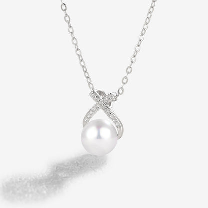 Mobius 7.5 mm 16 inch  Akoya Pearl Necklace