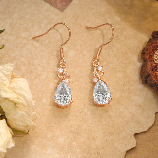 Pear Cut Moissanite Earrings Jewelry for Women