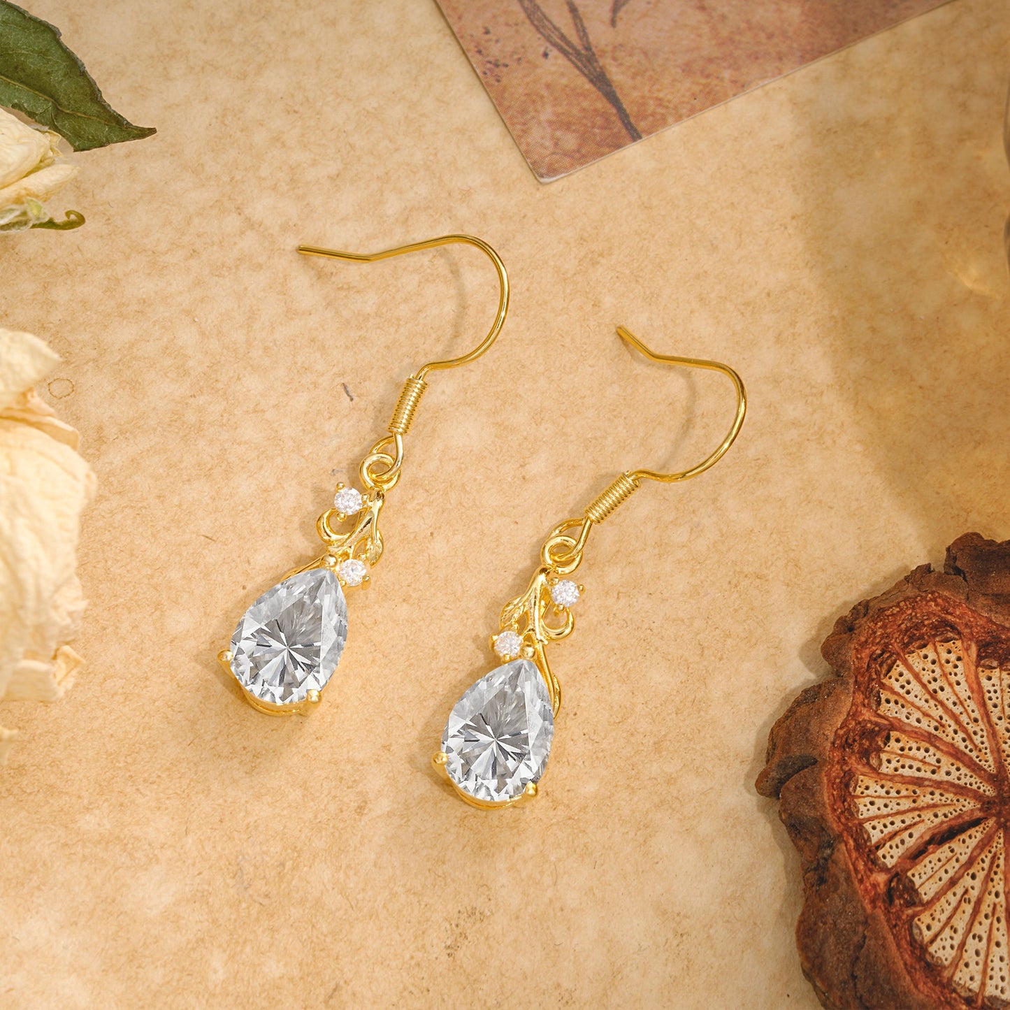 Pear Cut Moissanite Earrings Jewelry for Women