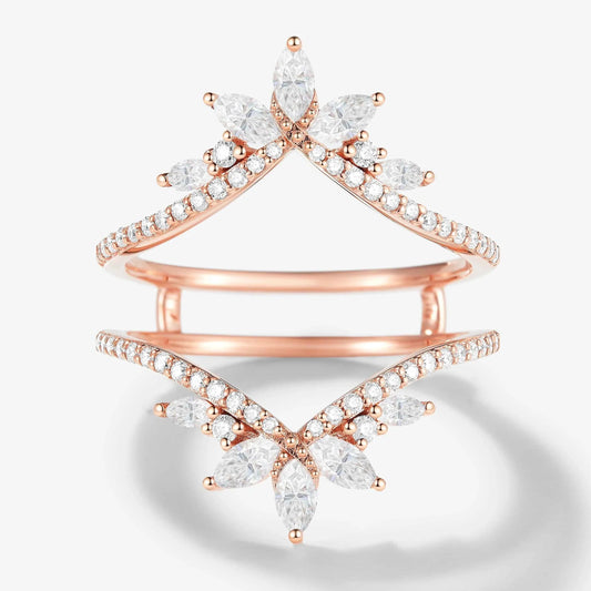 Vintage-Inspired Enhancer Double Wedding Bands