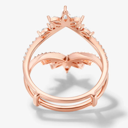 Vintage-Inspired Enhancer Double Wedding Bands