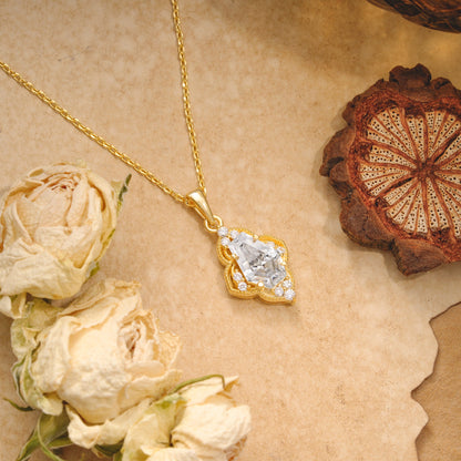 Coffin Shaped Moissanite Necklace Romantic Gift for Anniversary