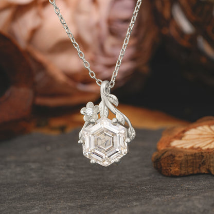 Created Moissanite Necklace Affordable Luxury Gift for Birthday