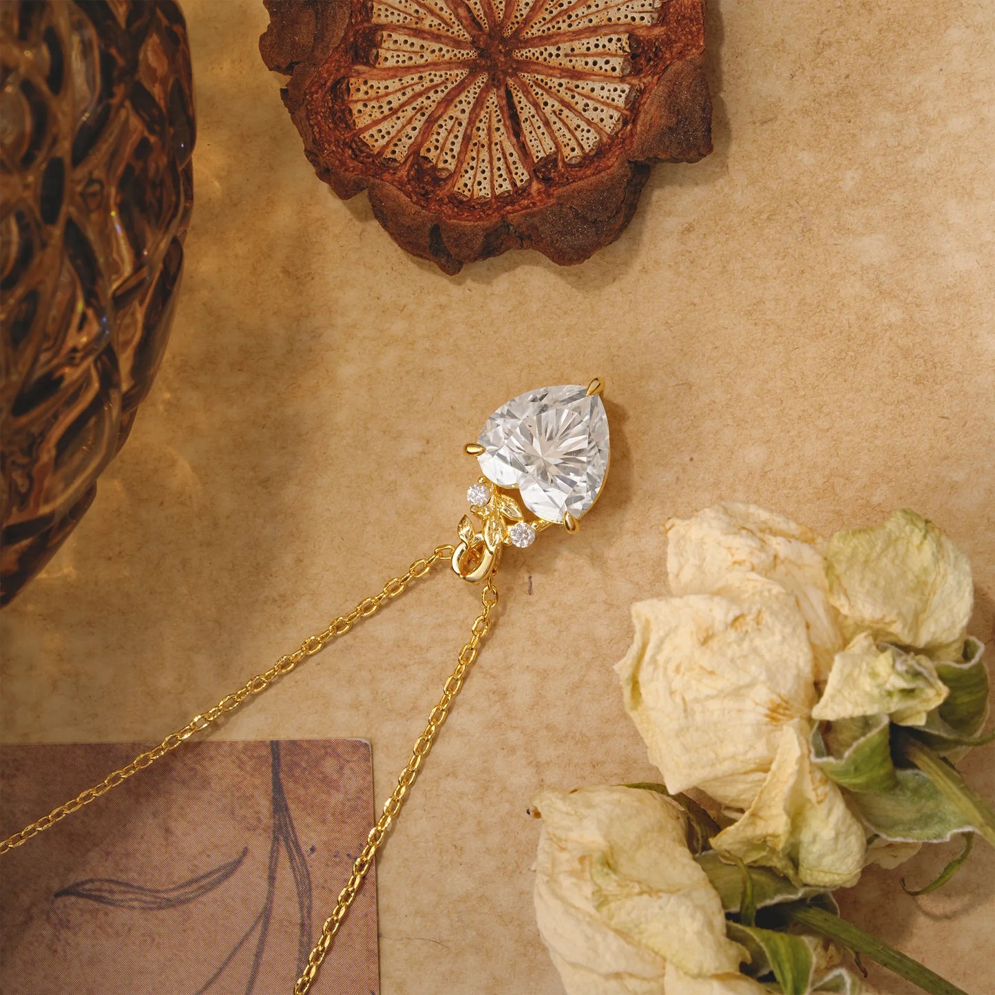 Heart Cut Lab-Grown Moissanite Pendant Necklace Valentine’s Day Gifts For Women