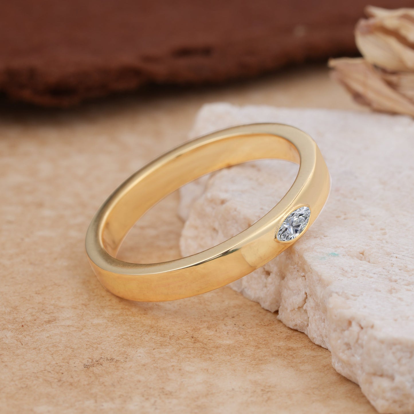 Iuxurious Oval Cut Lab Diamond  Wedding Band