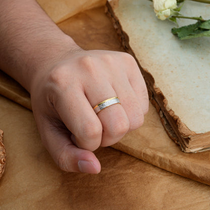 Vintage Inner Engraved Men's Wedding Band