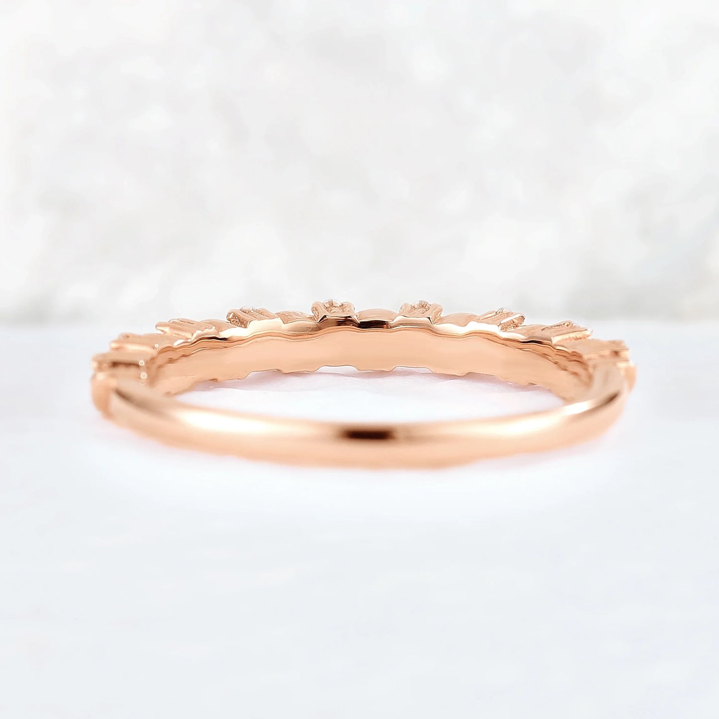 Unique Matching Moissanite Stacking Ring