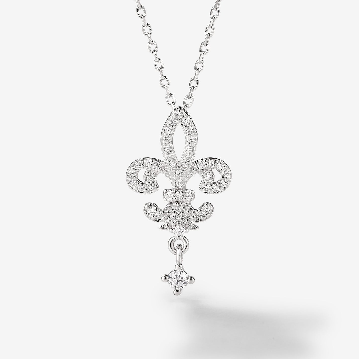 Nature Inspired Iris Flower Necklace