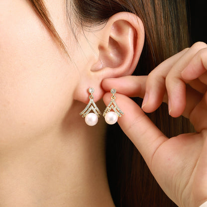 Lahela Jewelry Pearl Earrings Set 2pcs