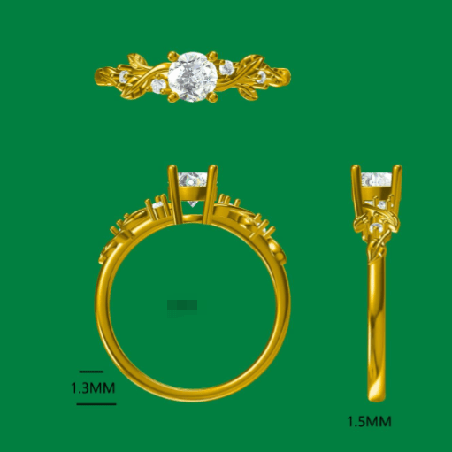Custom Round Lab Grown Diamond Engagement Ring For Brent MP