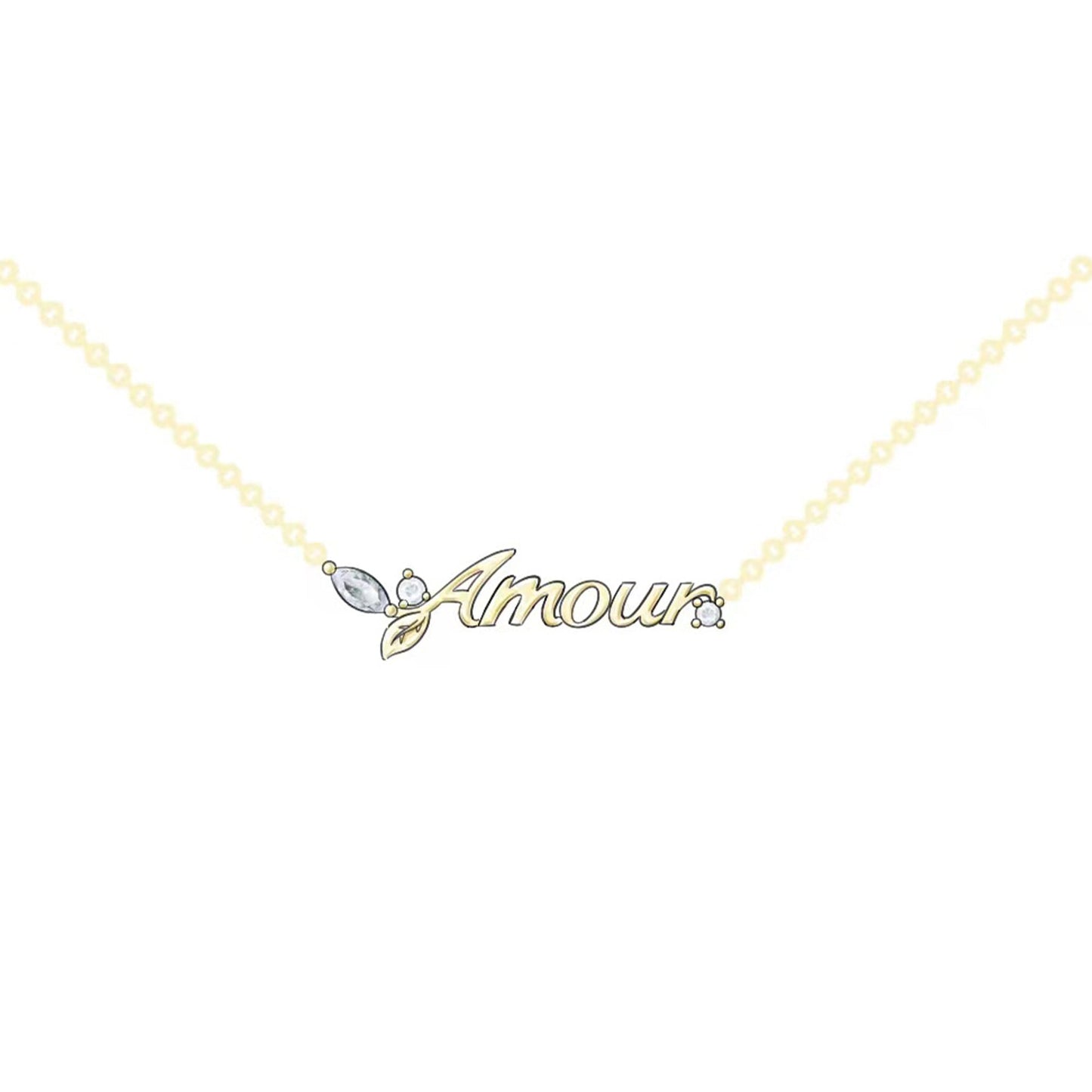 Nature’s Embrace: Custom Initial Necklace