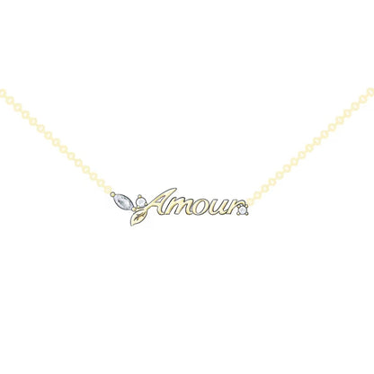 Nature’s Embrace: Custom Initial Necklace