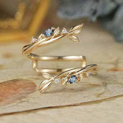 Sapphire Enhancer Wedding Band-Elodie
