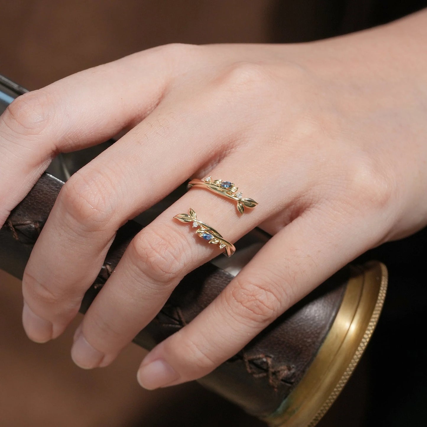 Sapphire Enhancer Wedding Band-Elodie