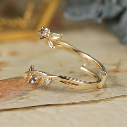 Sapphire Enhancer Wedding Band-Elodie
