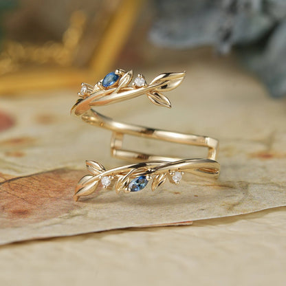 Sapphire Enhancer Wedding Band-Elodie