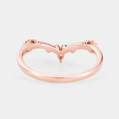 Moissanite Twisted Stacking Wedding Band
