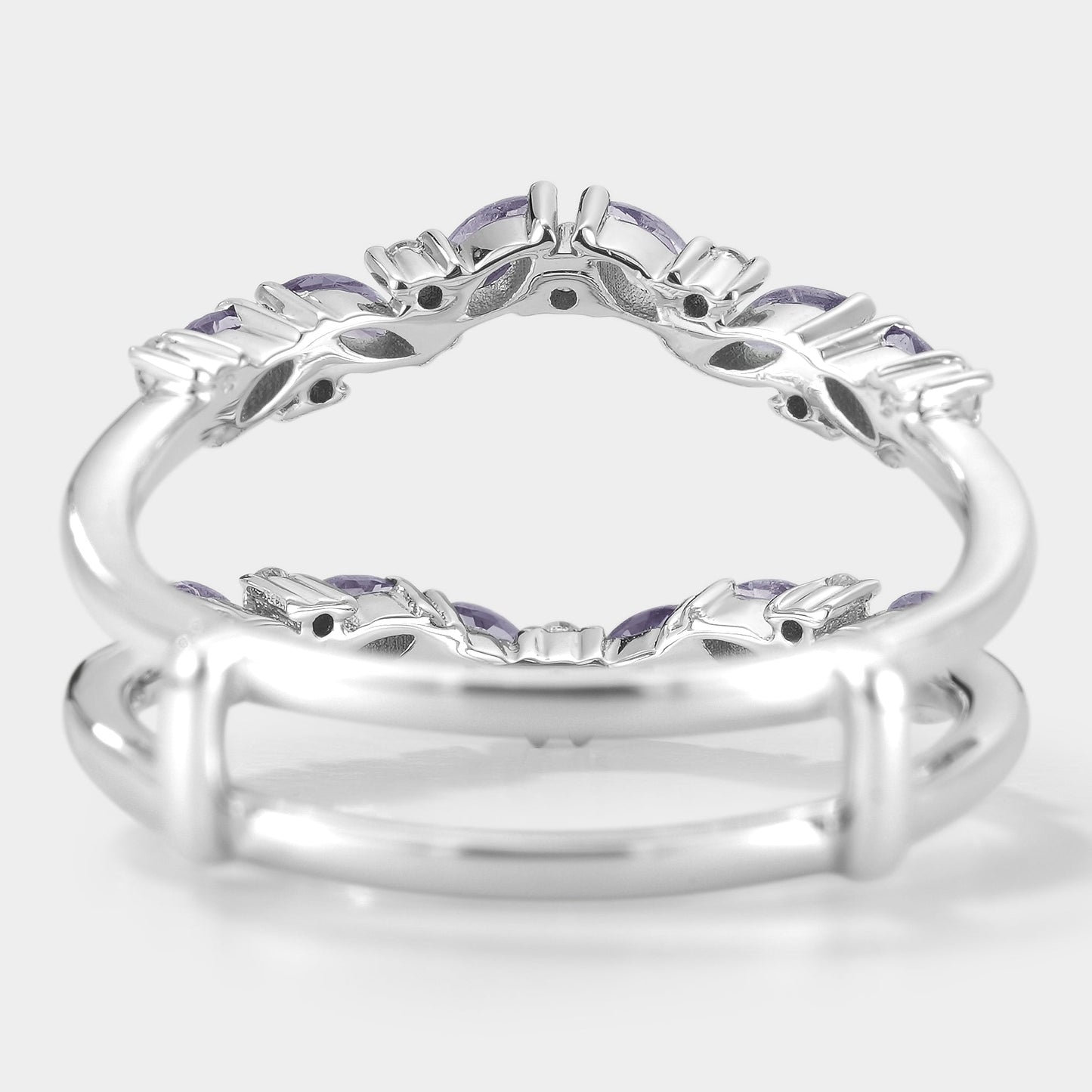 Alexandrite Enhancer Wedding Band