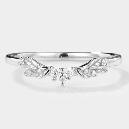 Leaf Pattern Wedding Band
